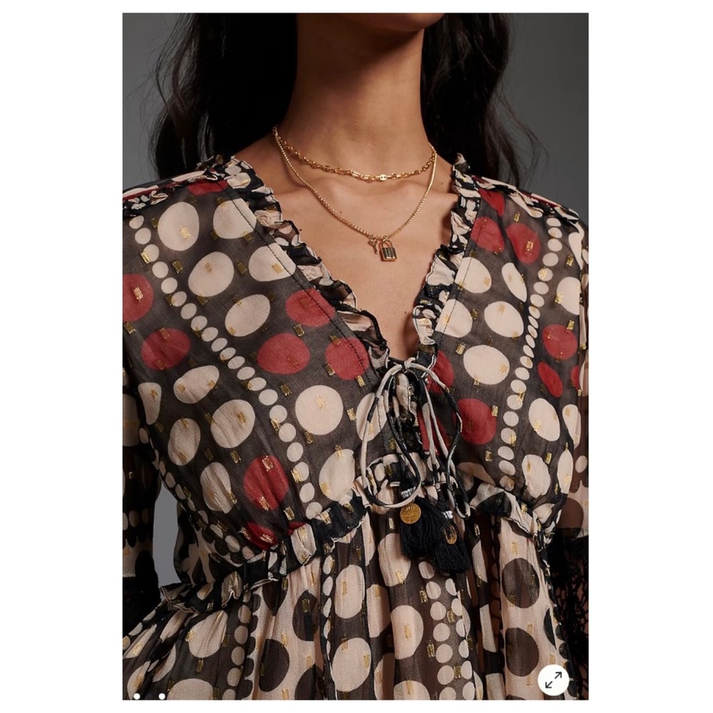 NWOT Anthropologie VERB Narcisa Blouse Size Small - Picture 2 of 3